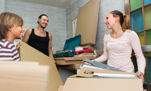 Removal team handling a home move in Bow