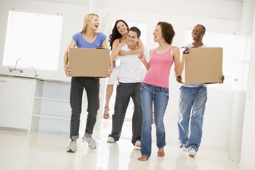 House movers helping with a residential move in Bow