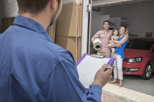 Careful handling of desks and IT equipment during an office move