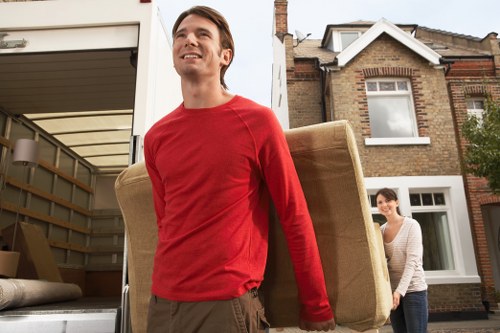 Commercial removals support for a Bow office move