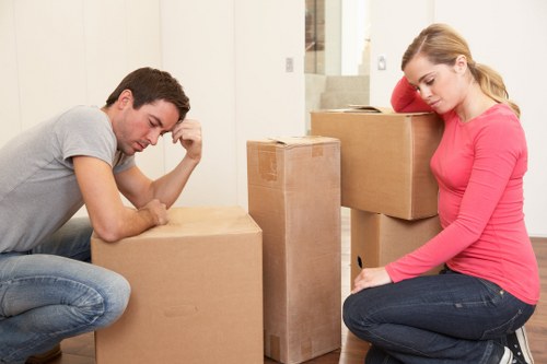 Local movers handling furniture in Bow streets
