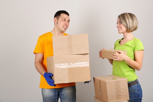 Local removals crew planning a move in East London