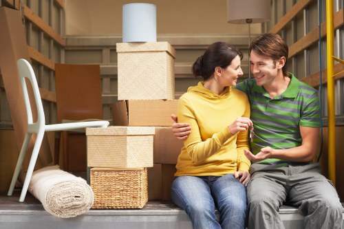 Local moving team handling access challenges in Bow
